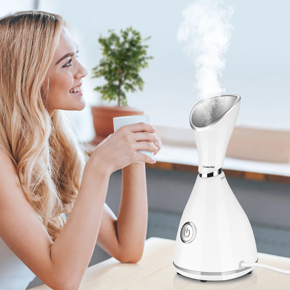 Vapeur faciale avec lampe Vaporisateur électrique pour le visage Vapeur faciale