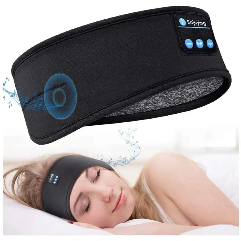 Écouteurs Bluetooth pour dormir, bandeau de sport fin et doux