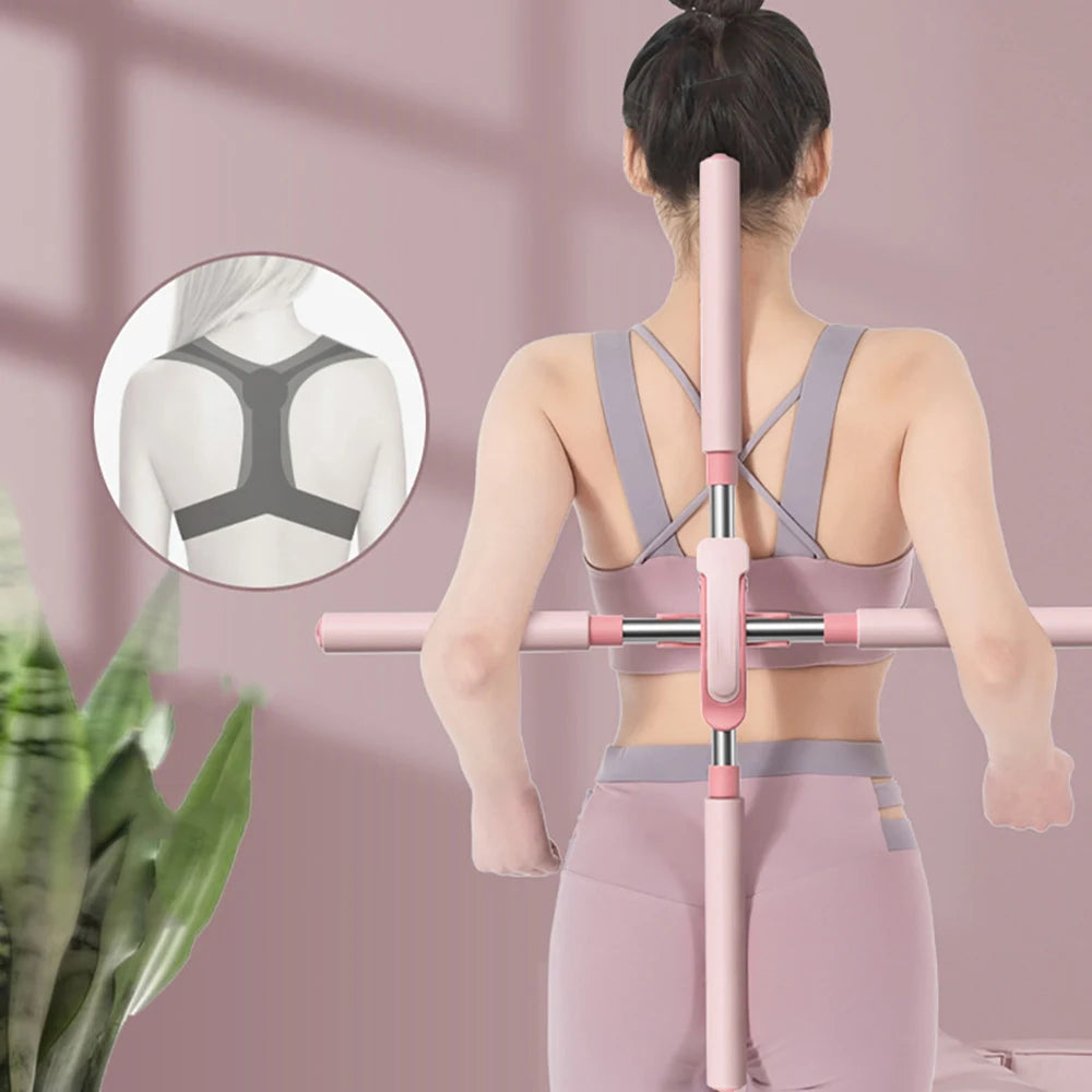 Bâton correcteur de Posture de Yoga, bossu, Pilates, bâton de Yoga debout